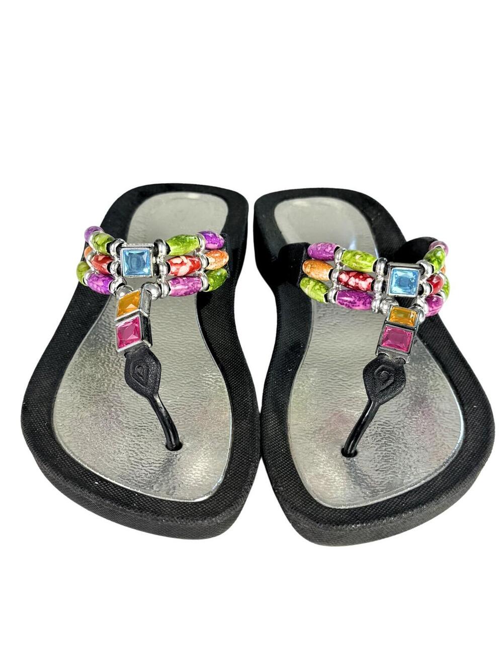 2000s Resort Core Rhinestone Sandals - Picture 2 of 6
